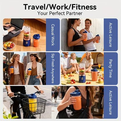 Portable USB Double-Cup Juicer