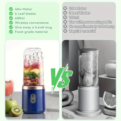 Portable USB Double-Cup Juicer